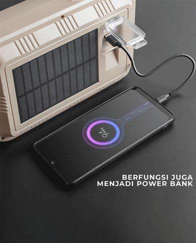 2024 Newest Multifunction Solar Type-c Charging With Power Display Tail LED on USB OutpuT