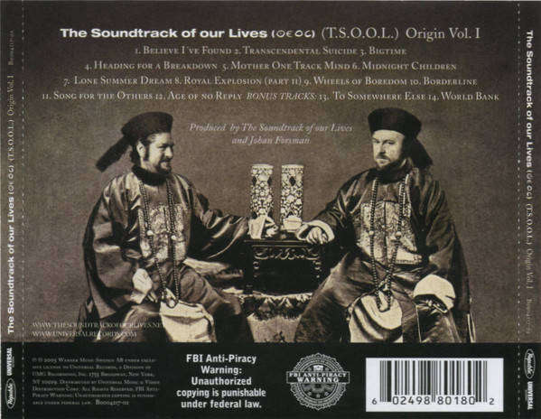 CD - The Soundtrack Of Our Lives - Origin Vol. I