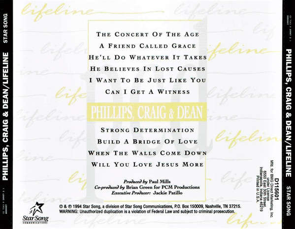 CD - Phillips, Craig & Dean  Lifeline