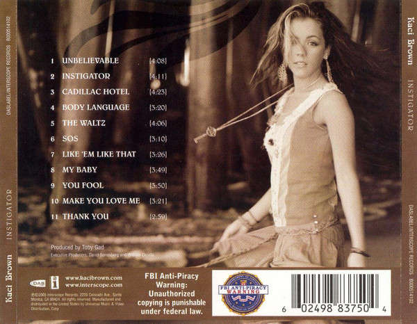 CD - Kaci Brown - Instigator