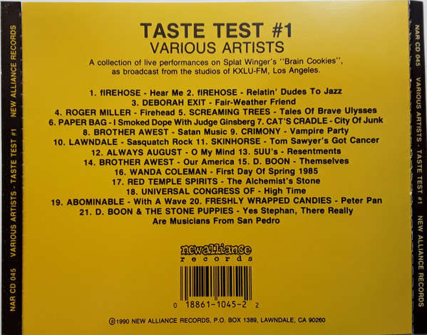 CD - Various - Taste Test #1