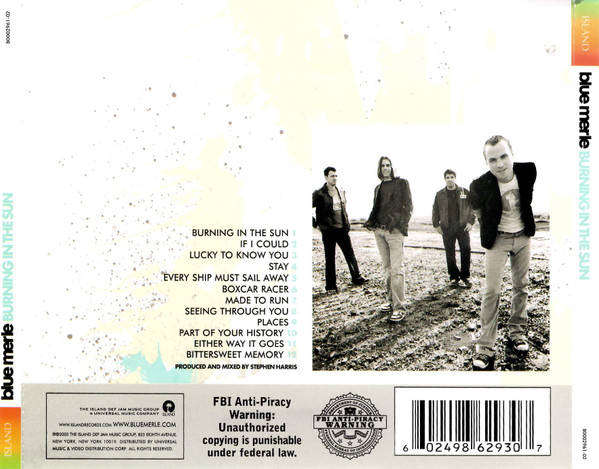 CD - Blue Merle - Burning In The Sun