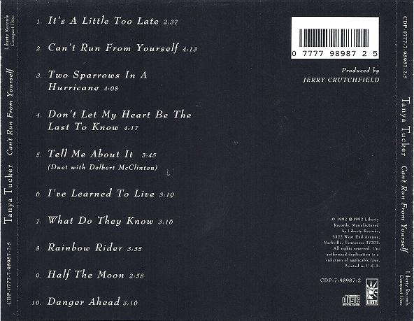 CD - Tanya Tucker - Can't Run From Yourself