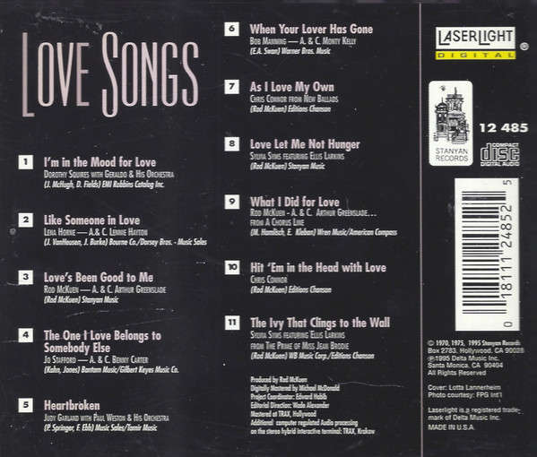 CD - Various - Love Songs