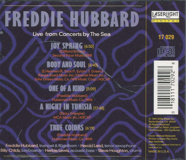 CD - Freddie Hubbard - Live From Concerts By The Sea