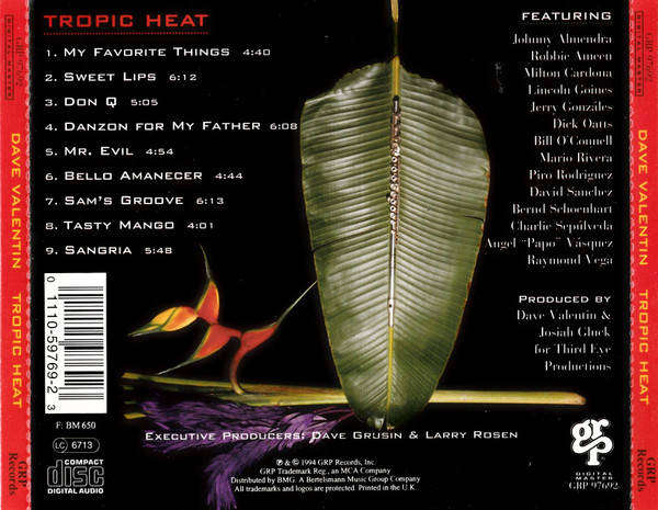 CD - Dave Valentin - Tropic Heat