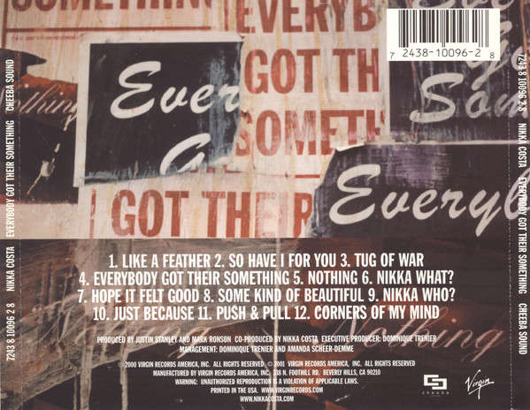 CD - Nikka Costa - Everybody Got Their Something