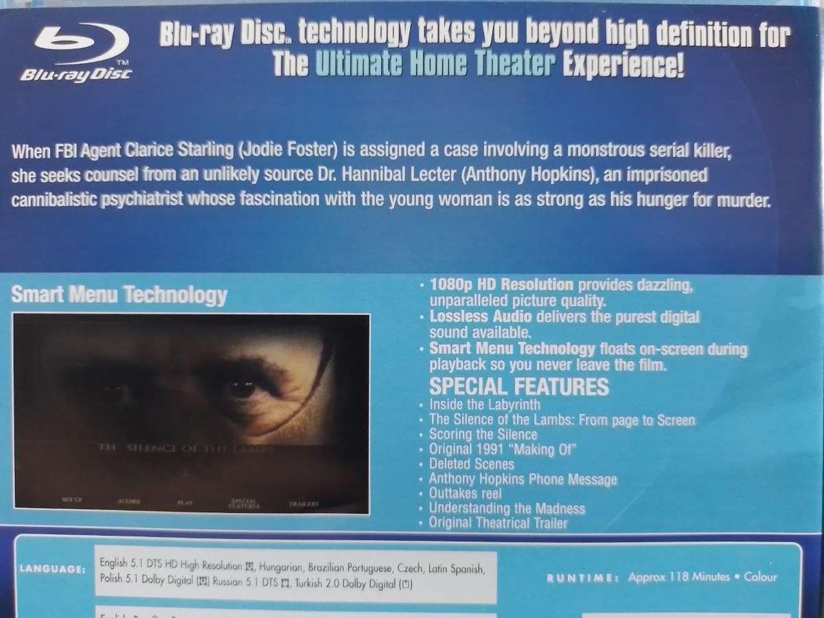 Blu-ray - The Silence of The Lambs