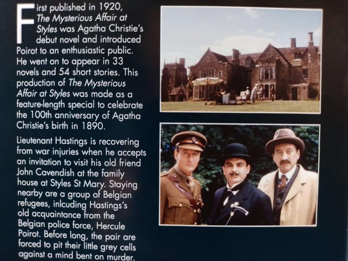 DVD - Poirot - No 2 - The Mysterious Affair At Styles - Agatha Christie