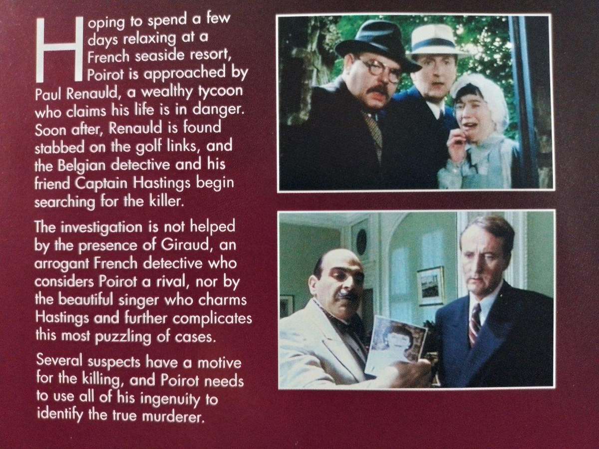 DVD - Poirot - No 9 - Murder On The Links - Agatha Christie