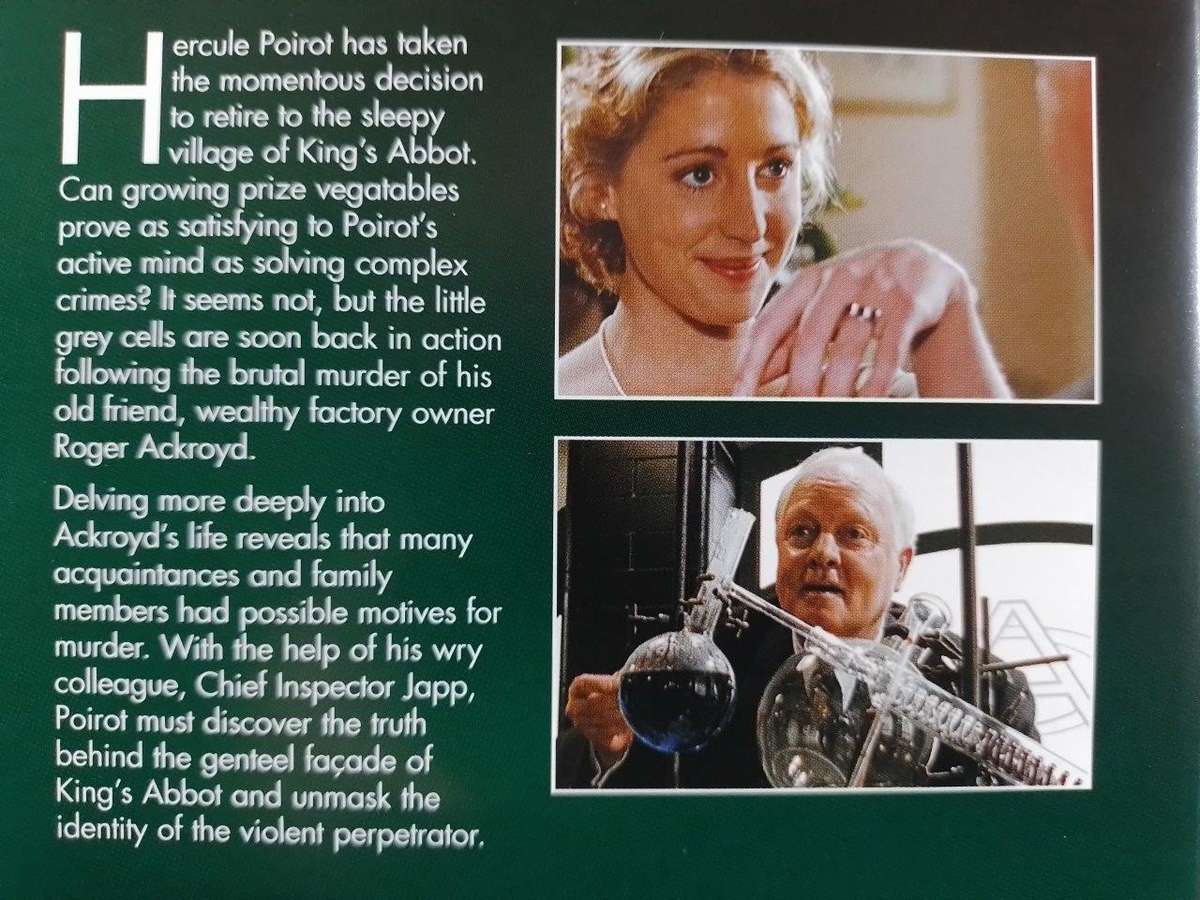 DVD - Poirot - No 12 - The Murder Of Roger Ackroyd - Agatha Christie