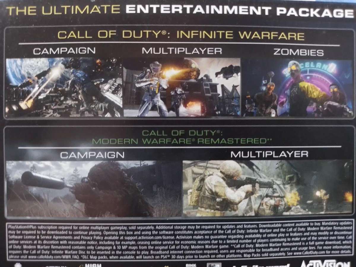 PS4 - Call of Duty Infinite Warfare (Modern warfare not included)