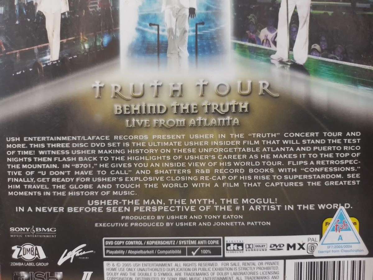 DVD - Usher Truth Tour Behind The Truth Live From Alanta (3DVD)