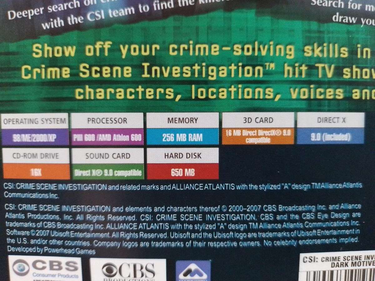 PC - CSI - Crime Scene Investigation - Deadly Intent - Super Hits