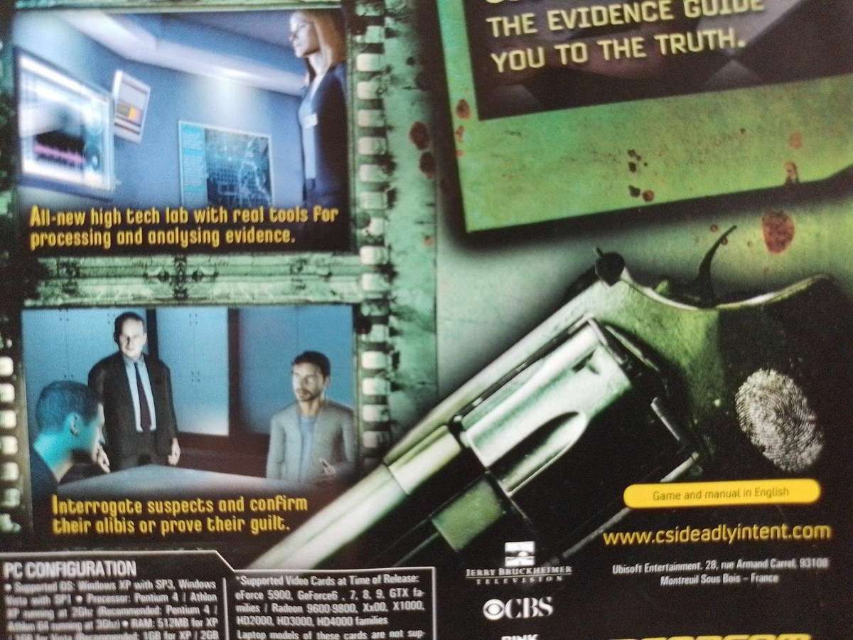 PC - CSI - Crime Scene Investigation - Deadly Intent - Super Hits