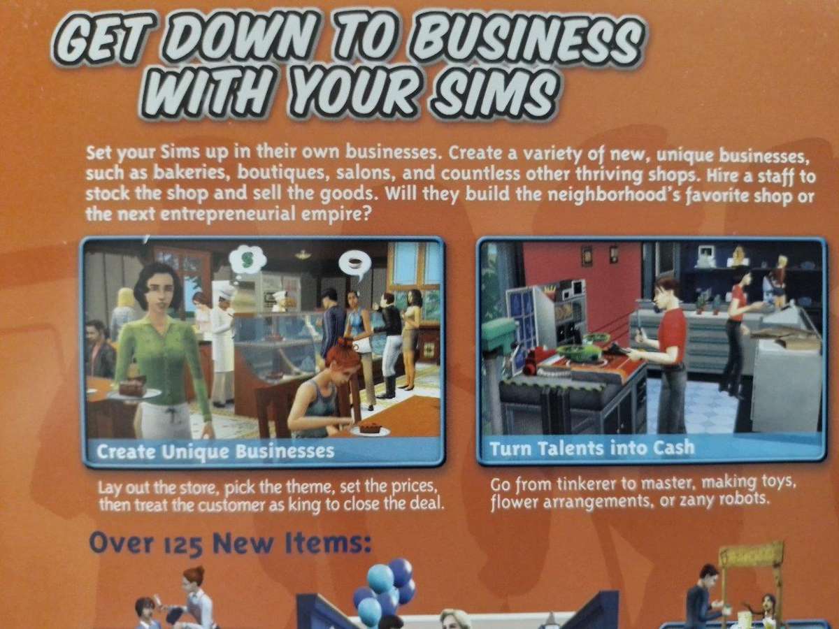 PC - The Sims 2 - Open for Business Expansion Pack