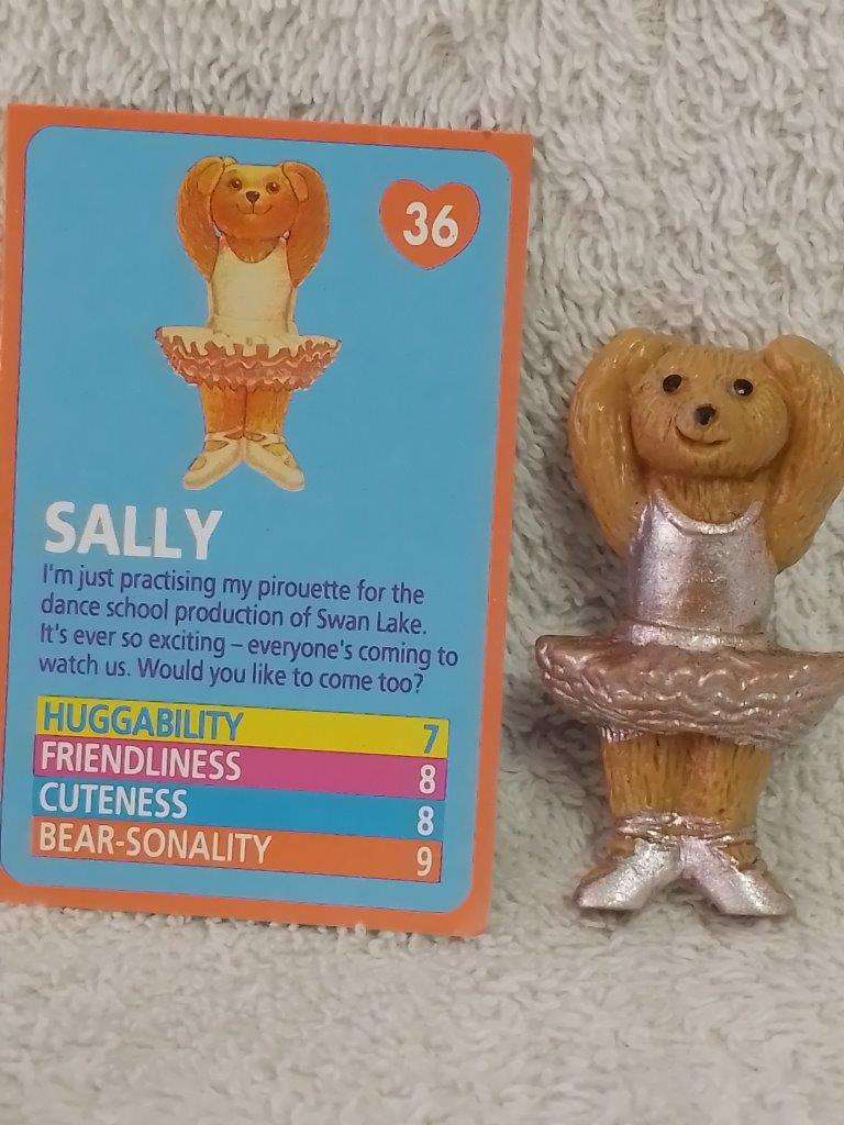 Vintage Teddy In My Pocket - Sally No 36 c/w card