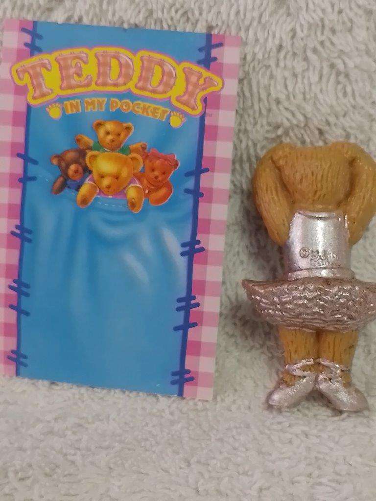 Vintage Teddy In My Pocket - Sally No 36 c/w card