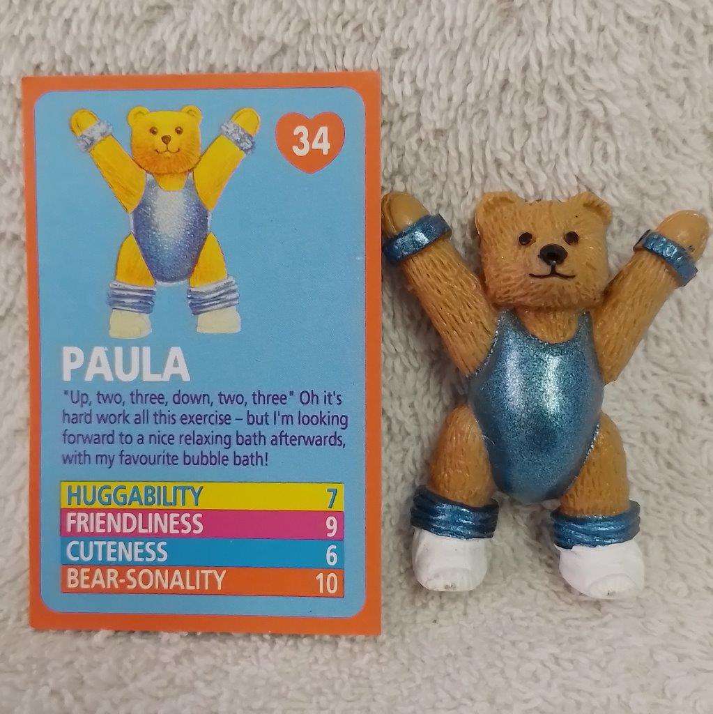 Vintage Teddy In My Pocket - Paula No 34 c/w card