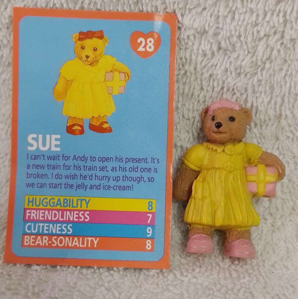 Vintage Teddy In My Pocket - Sue No 28 c/w card