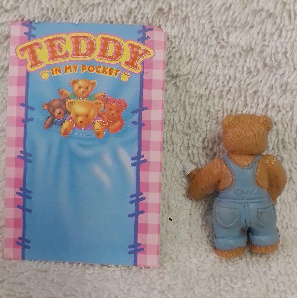 Vintage Teddy In My Pocket - Sam No 26 c/w card