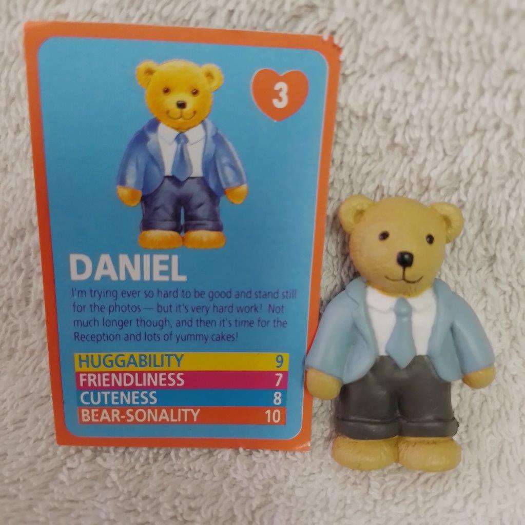 Vintage Teddy In My Pocket - Daniel No 3 c/w card