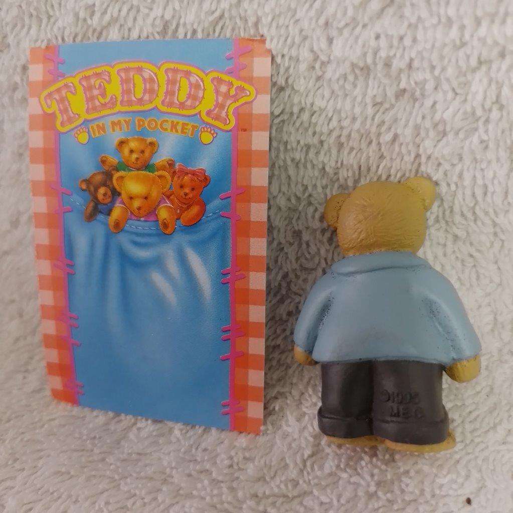 Vintage Teddy In My Pocket - Daniel No 3 c/w card