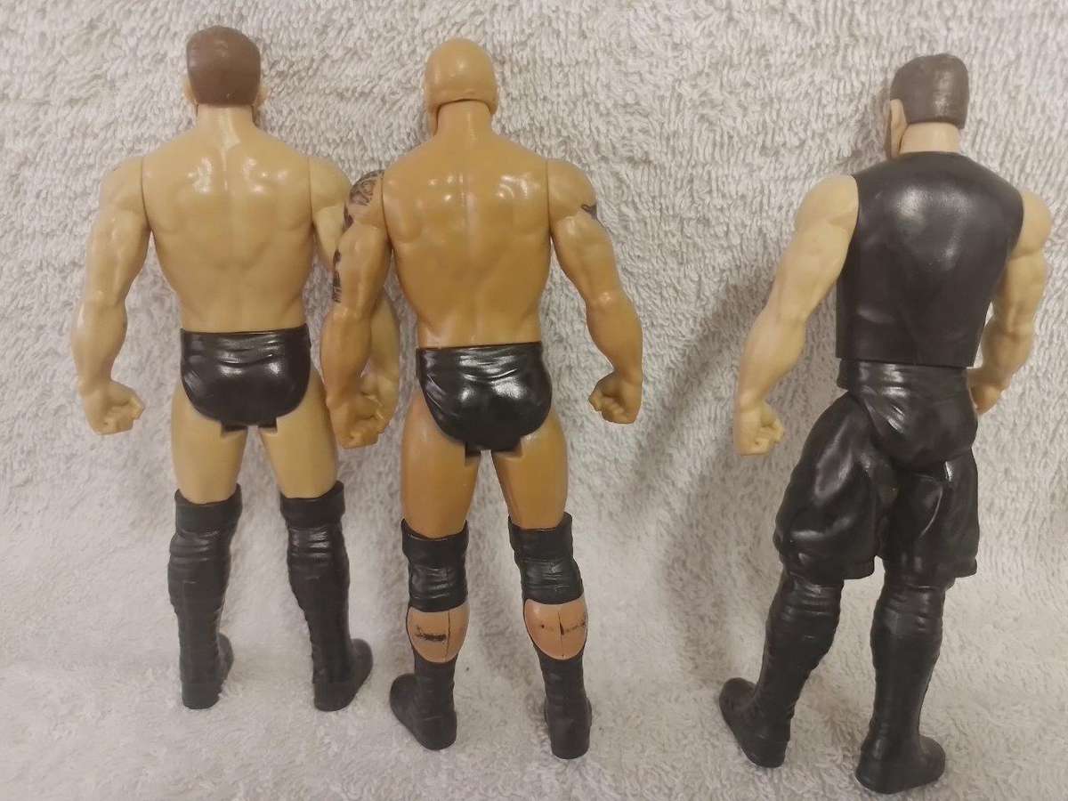 WWE Job Lot of 3 Wrestlers  Mattel 2017 +-15.5cm