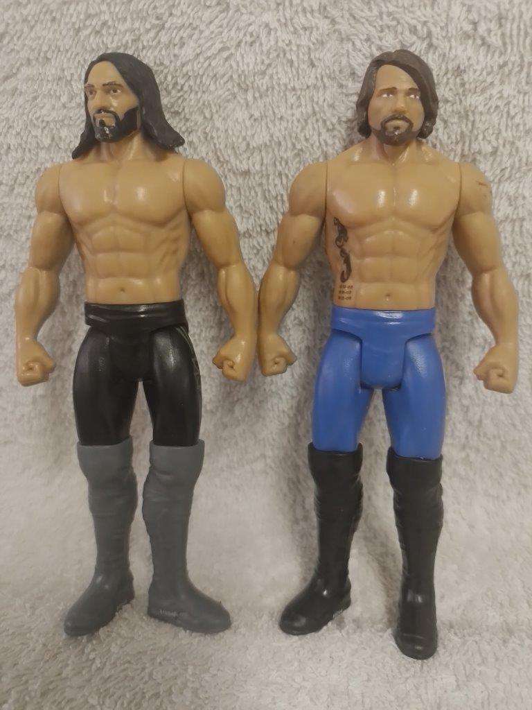 WWE Job Lot of 2 Wrestlers  Mattel 2017 +-15.5cm