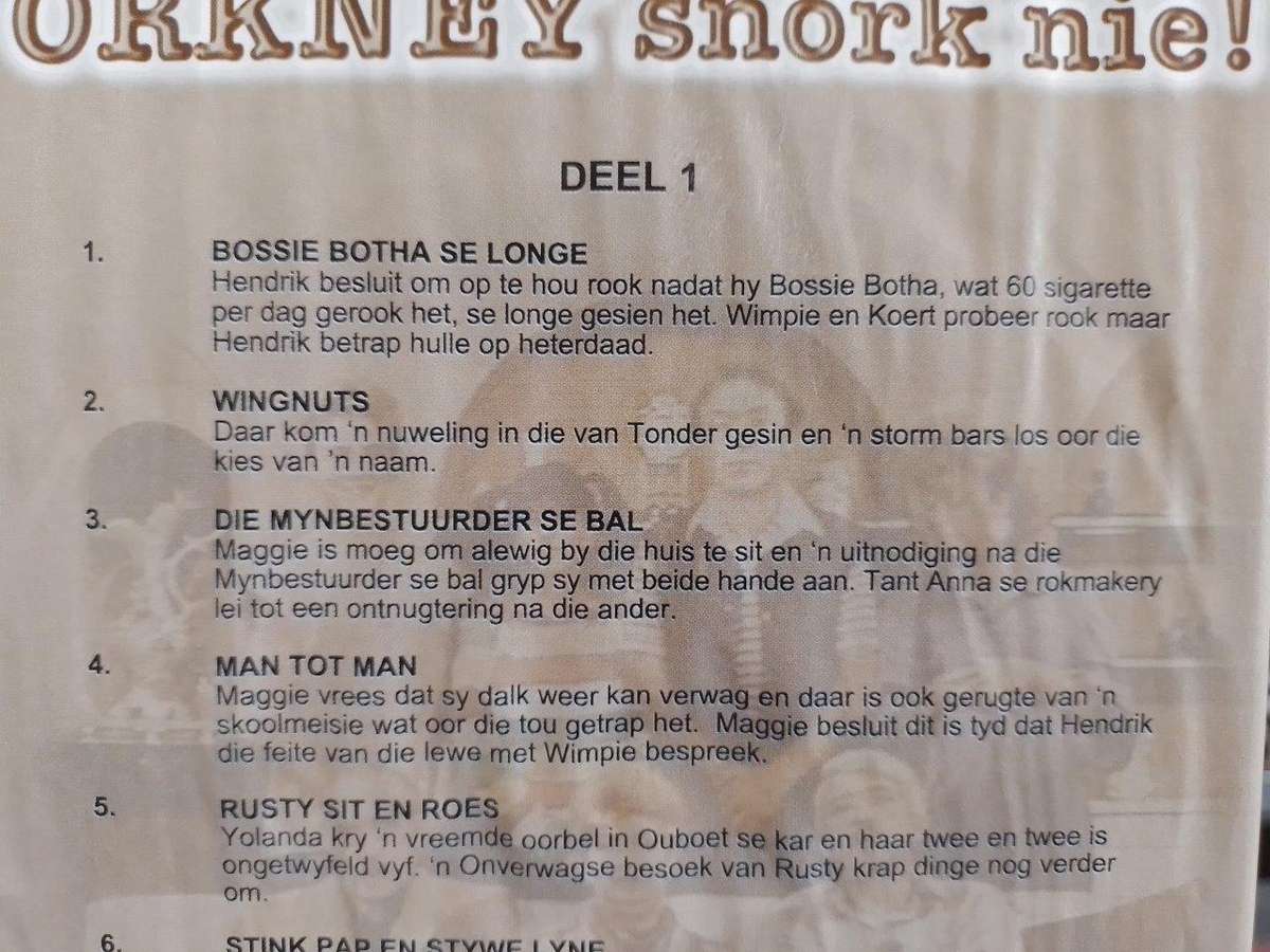 DVD - Orkney Snork Nie! Deel 1