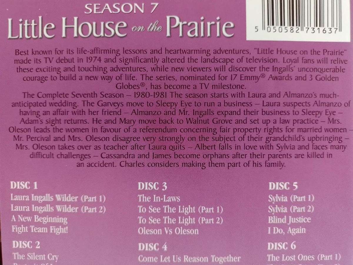 DVD - Little House on the Prairie Season 7