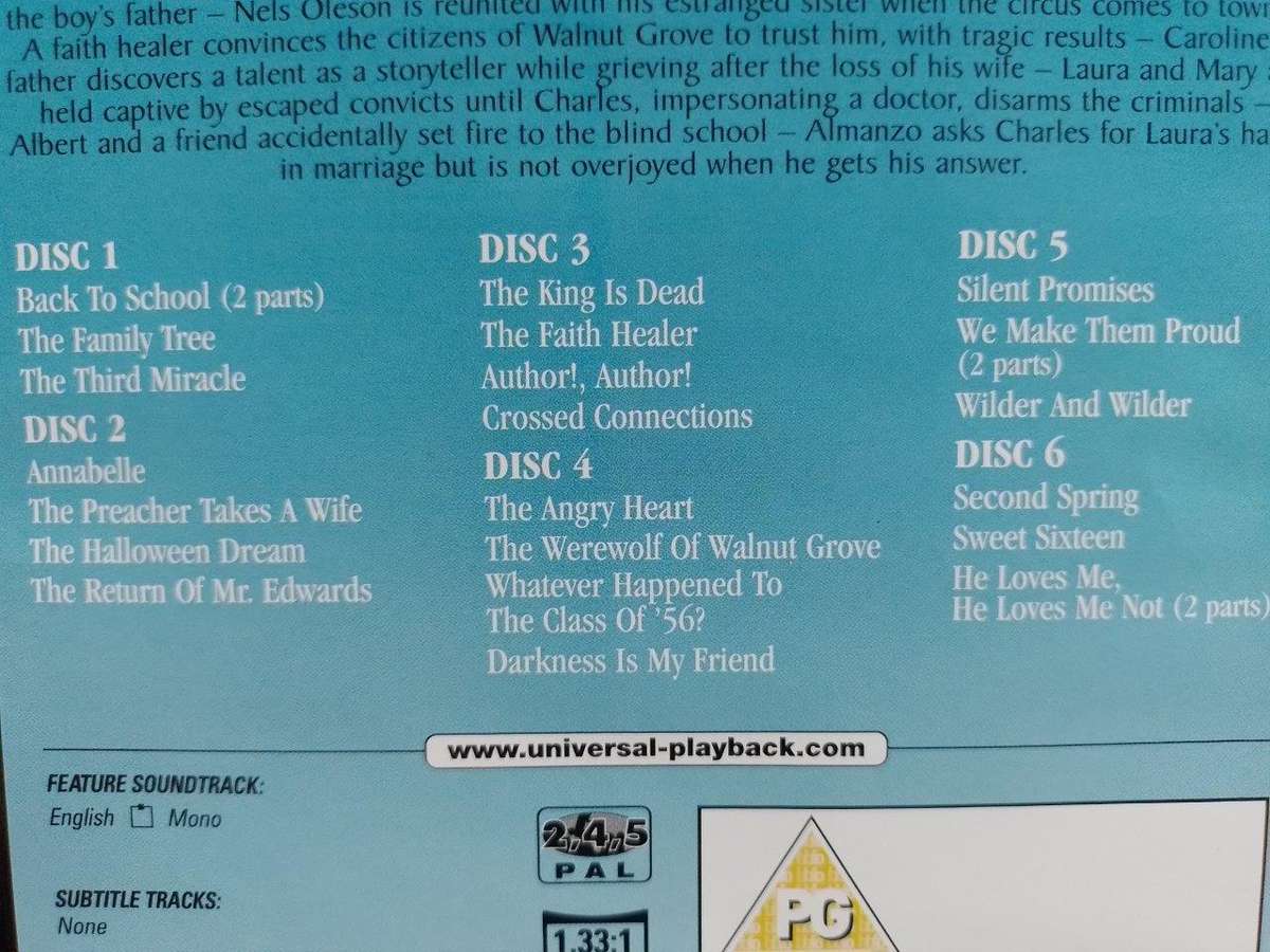 DVD - Little House on the Prairie Season 6