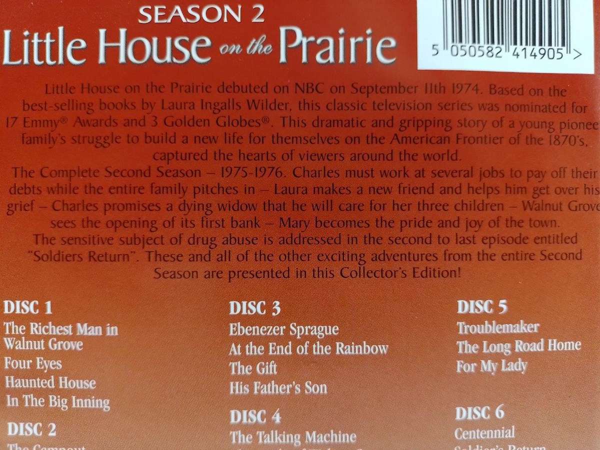 DVD - Little House on the Prairie Season 2