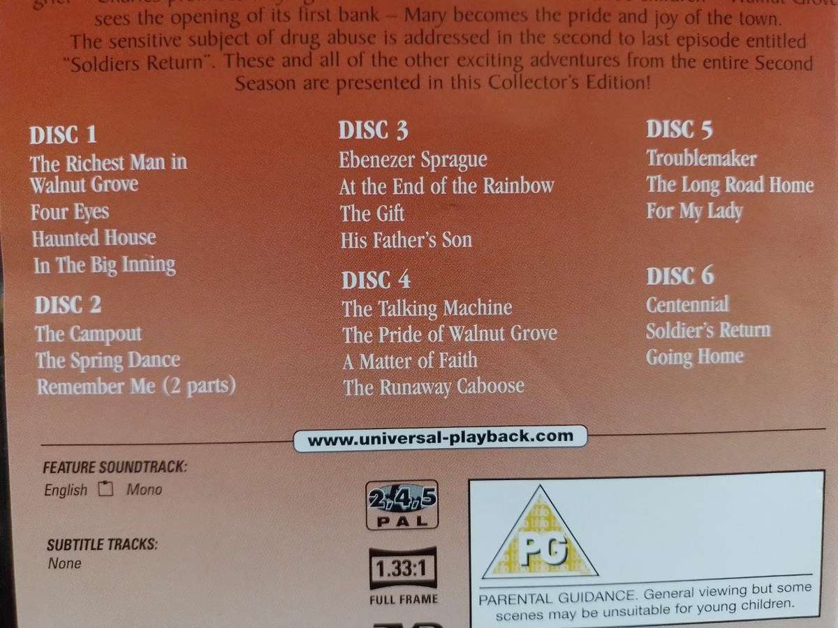 DVD - Little House on the Prairie Season 2