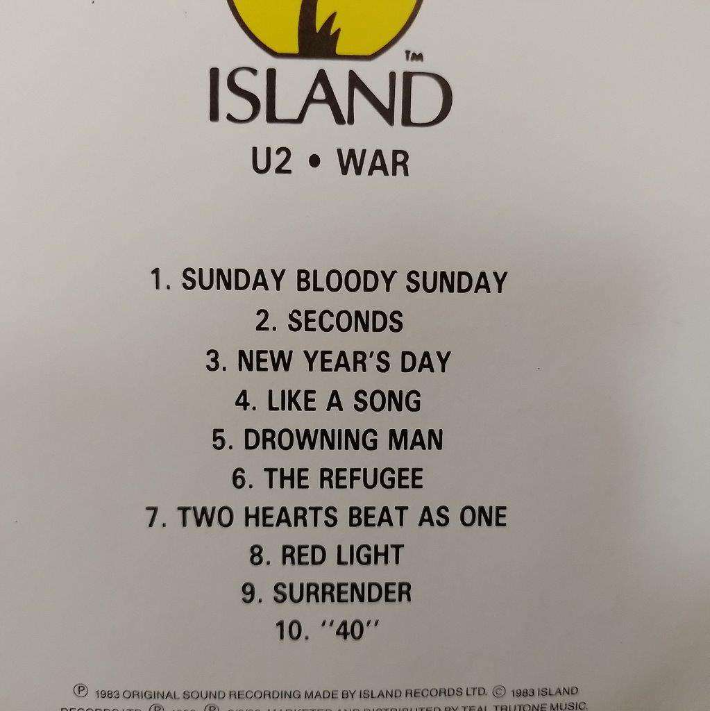 CD - U2 - War - MMTCD 1622