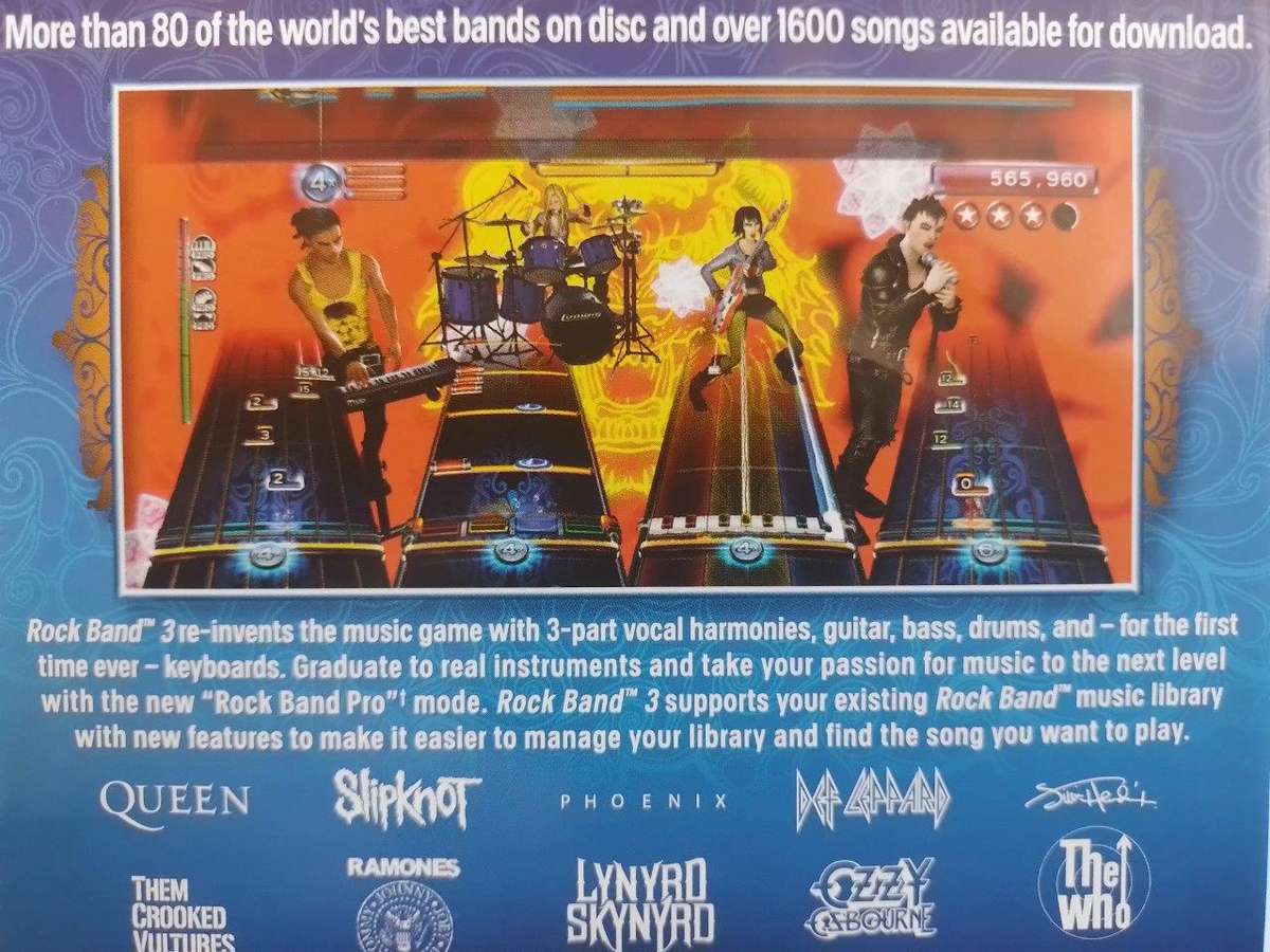 Xbox 360 - RockBand 3