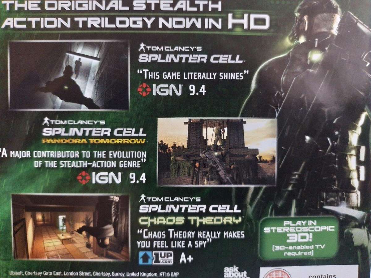PS3 - Tom Clancy's Splinter Cell Trilogy Classics HD