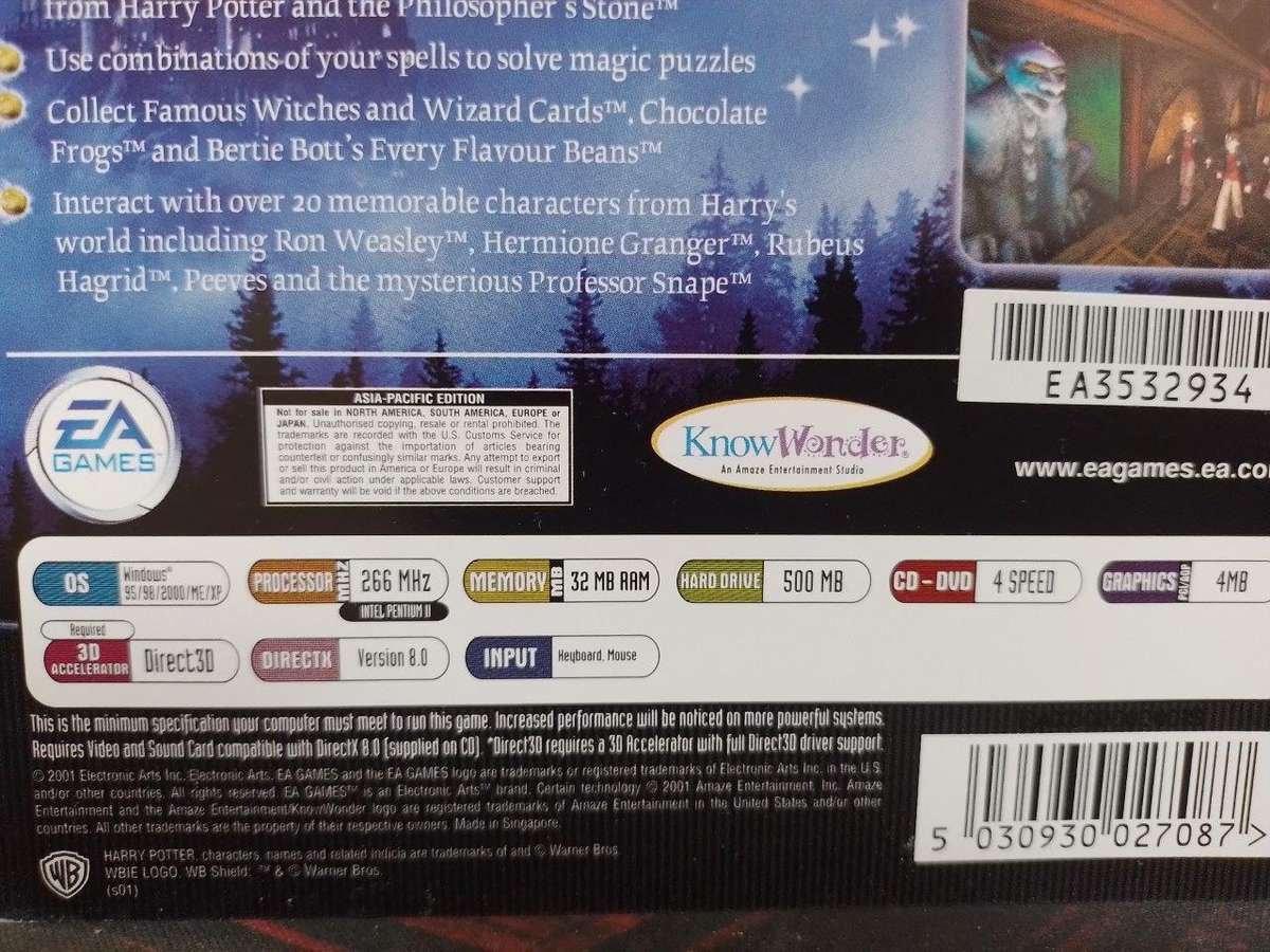 PC - Harry Potter And The Philosophers Stone