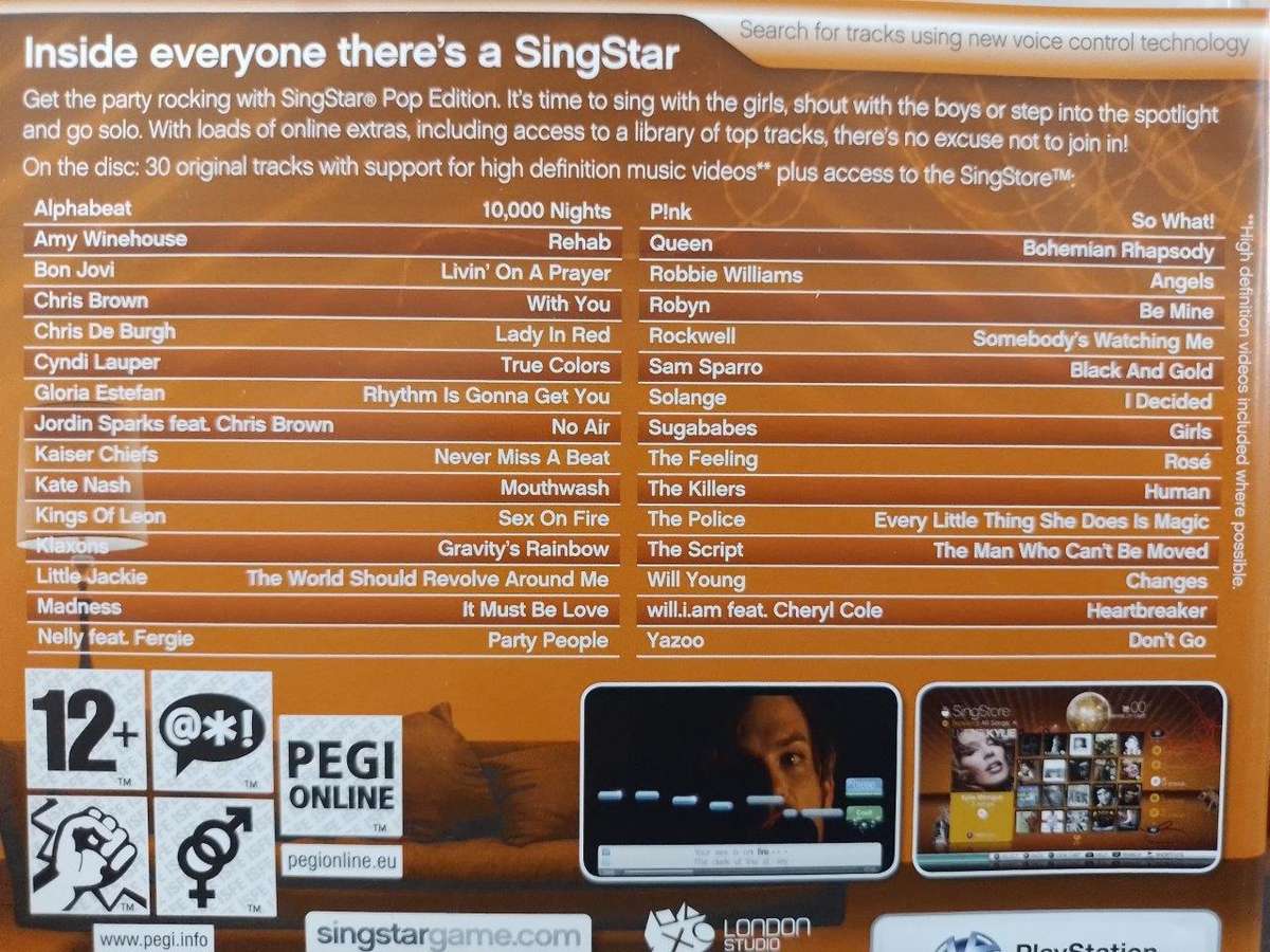 PS3 - Singstar Pop Edition