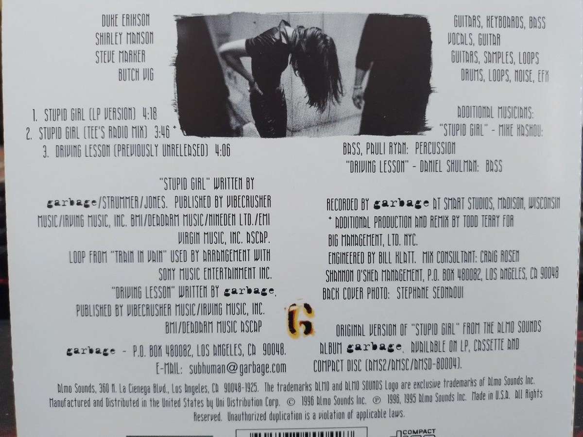 CD - Garbage Stupid Girl - AMSDS-89004