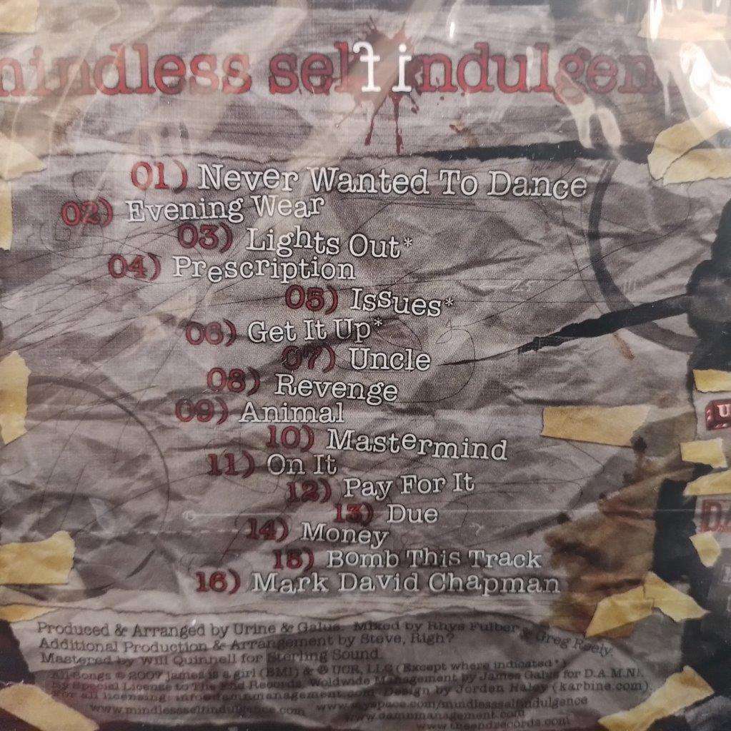 CD - Mindless Self Indulgence - IF (New Sealed)