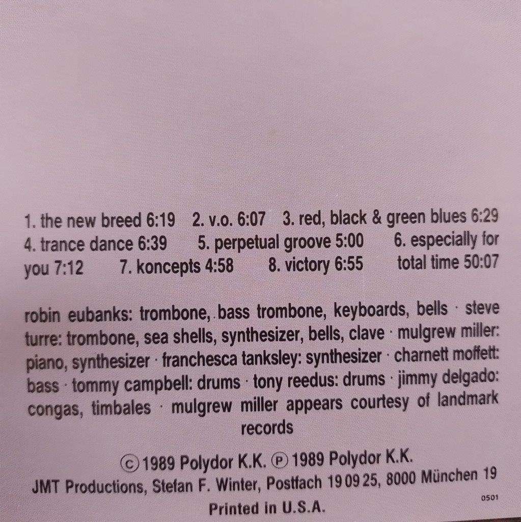 CD - Robin Eubanks Steve Turre - Dedication