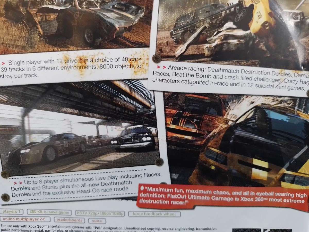 Xbox 360 - Flatout Ultimate Carnage