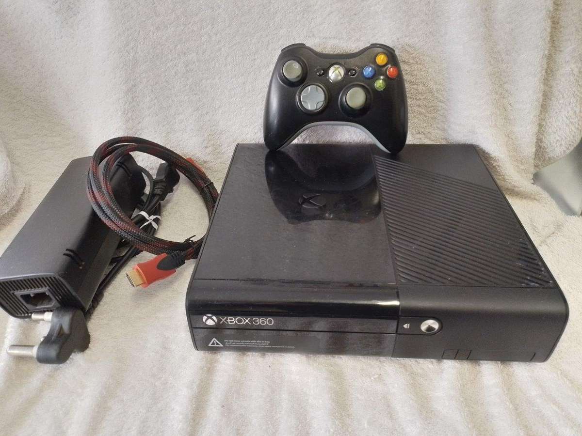 Xbox 360 E Console + Controller, PSU, HDMI Cable