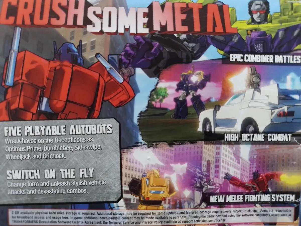 PS3 - Transformers Devastation