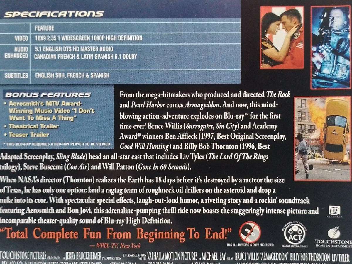Blu-ray - Armageddon