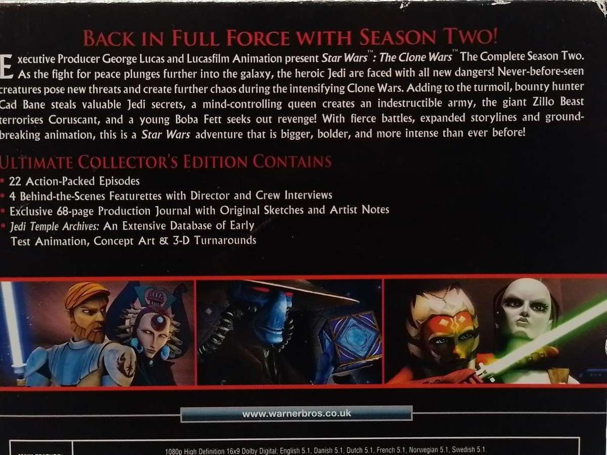 Blu-ray - Star Wars The Clone Wars The Complete Series Two Incl Artwork booklet