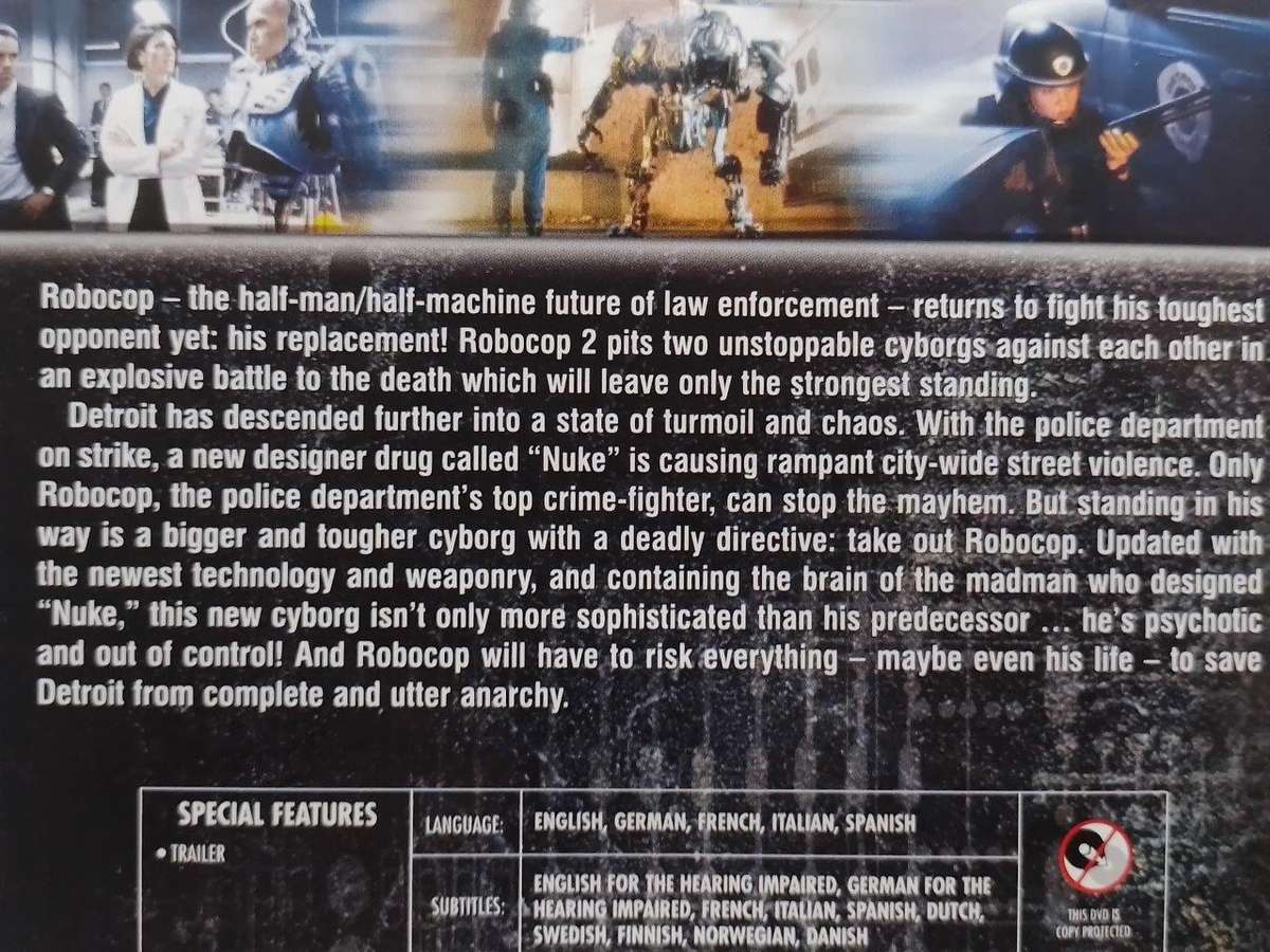 DVD - Robocop Trilogy 1,2,3