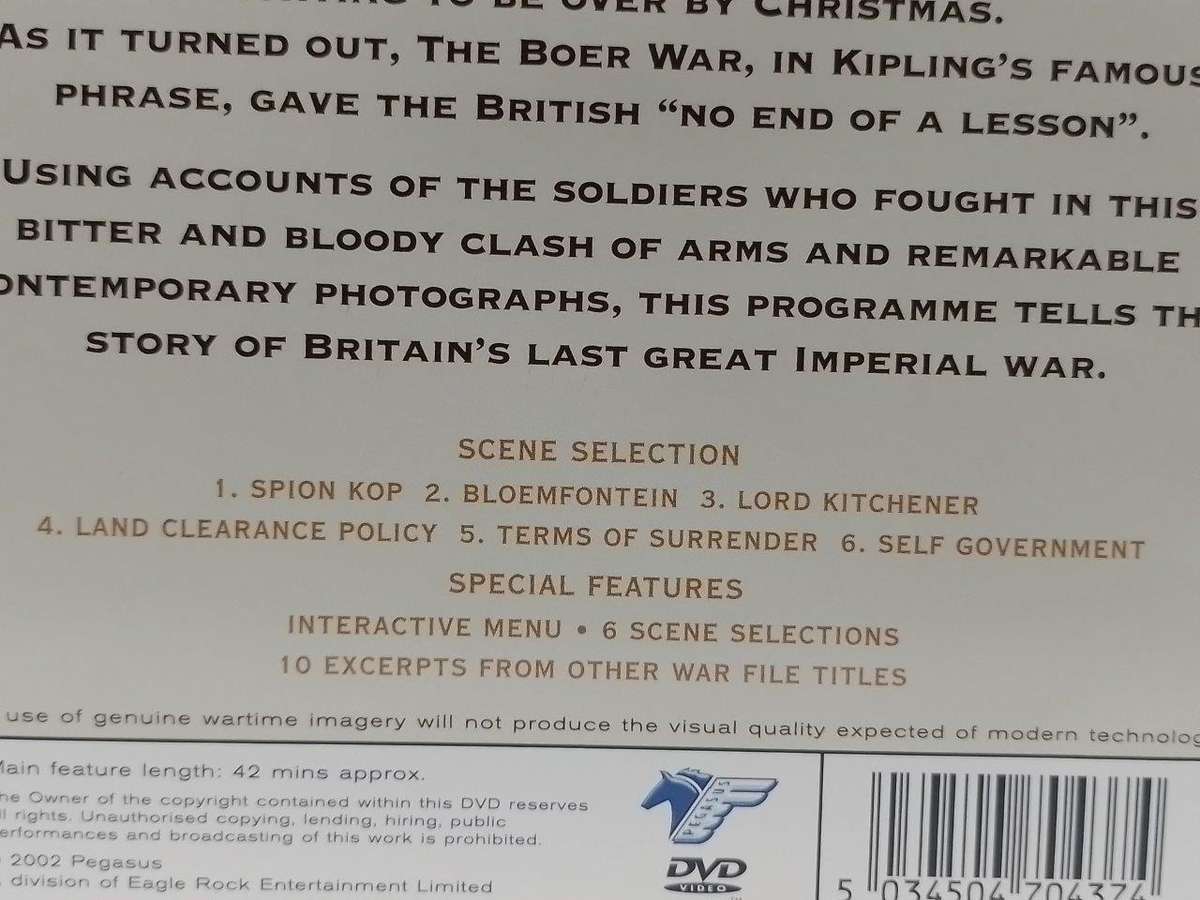 DVD - The War File The Boer War