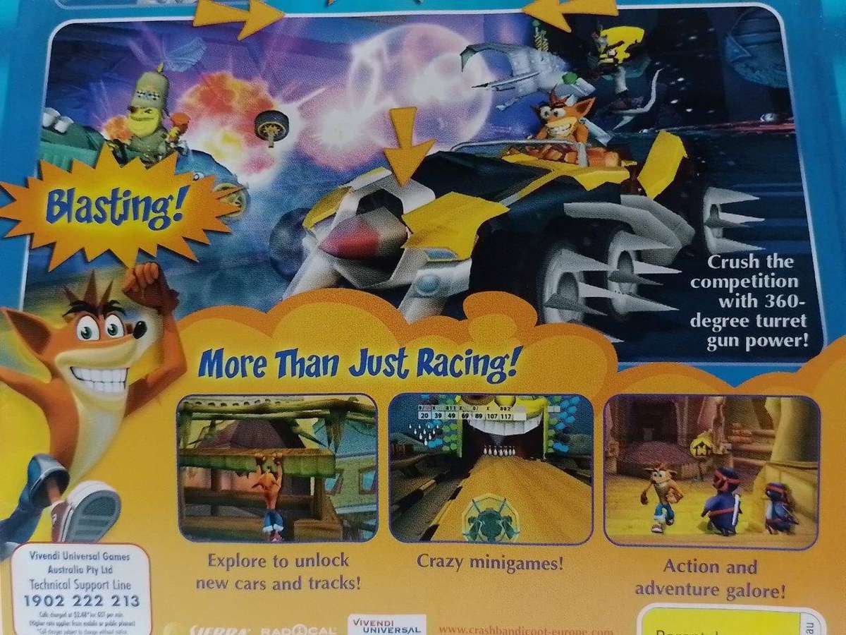 PS2 - Crash Tag Team Racing